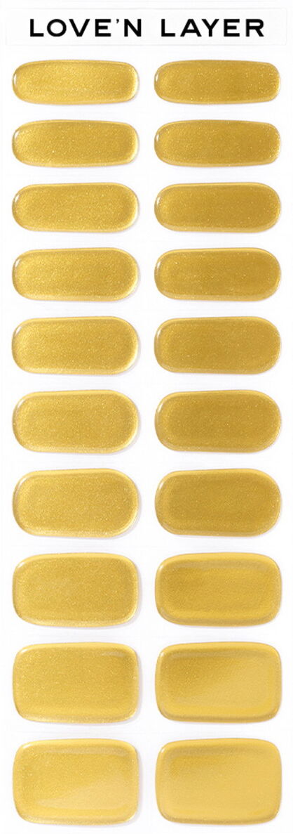 Love'n Layer Metallic Shiny Gold Nail Sticker (20 Stück)