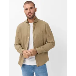 Brax Herren Hemd Style HAROLD cappucino, Beige, Gr. S