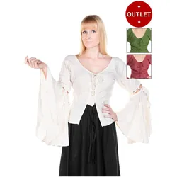 Metamorph Mittelalterbluse mit Trompetenärmeln - Carmen (XXL)