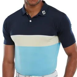 Footjoy Golf Colour Block Herren Polo blau/navy