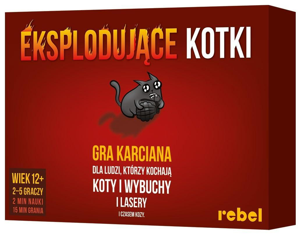 Exploding Kittens LLC Gioco REBEL PL Esplodi Katten Nieuwe Editie 40400