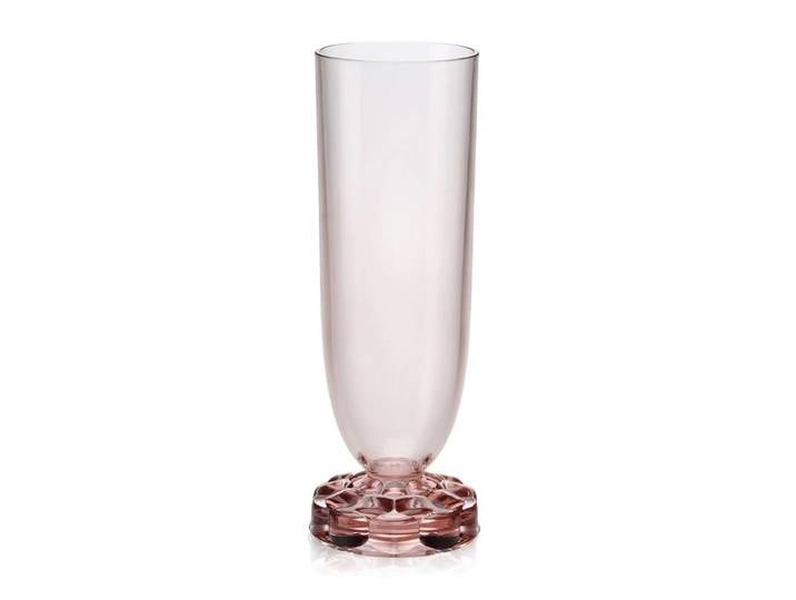 KARTELL set de 4 verres flutes JELLIES (Rose - Technopolymère thermoplastique transparent)