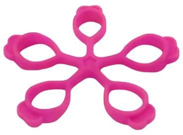 Multisell Products Hub Silicone Finger Expander Hand Gripper, Exercise Hand Grip Trainer, Wrist Strength Trainer Resistance Bands Fitness pink