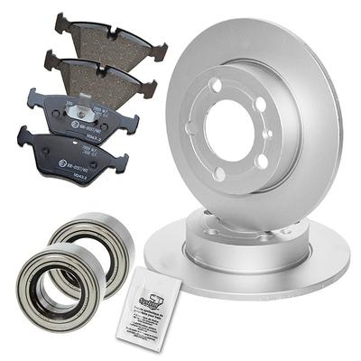 Bestprice Bremsscheiben-Beläge+Radlager Vorderachse [Hersteller-Nr. 10600413] für VW