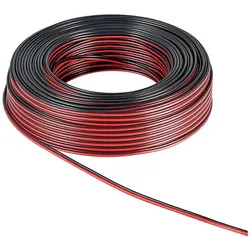 Goobay Cca (100 m, 0.75 mm2), Lautsprecherkabel, Schwarz, Rot