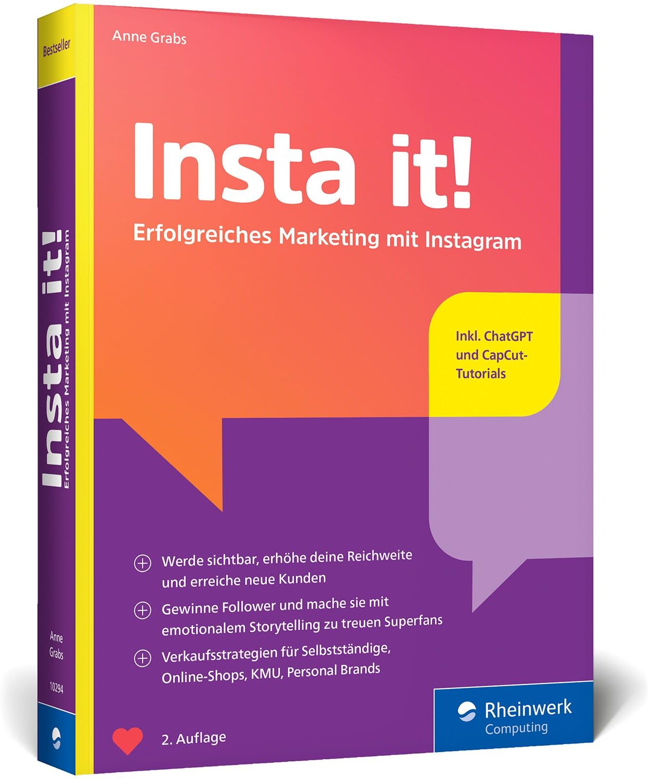 Anne Grabs - Insta it!: Das Online-Marketing-Handbuch für Instagram. Inkl. Praxistipps für Stories, Ads-Kampagnen und Content mit KI - Preis vom 09.10.2026 07:28:09 h