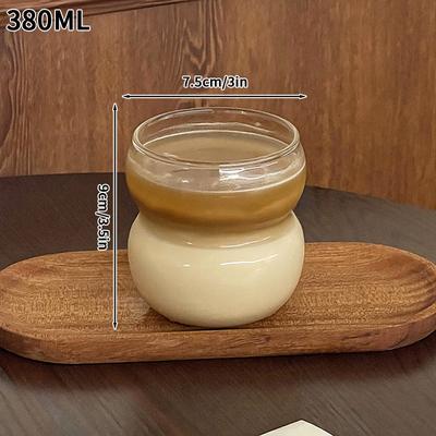 Multicon Wholesale Hub Transparent Juice Milk Coffee Mug, Glass Cup Heat resistant Tumbler,Rose Glass Cup Drinkware s4
