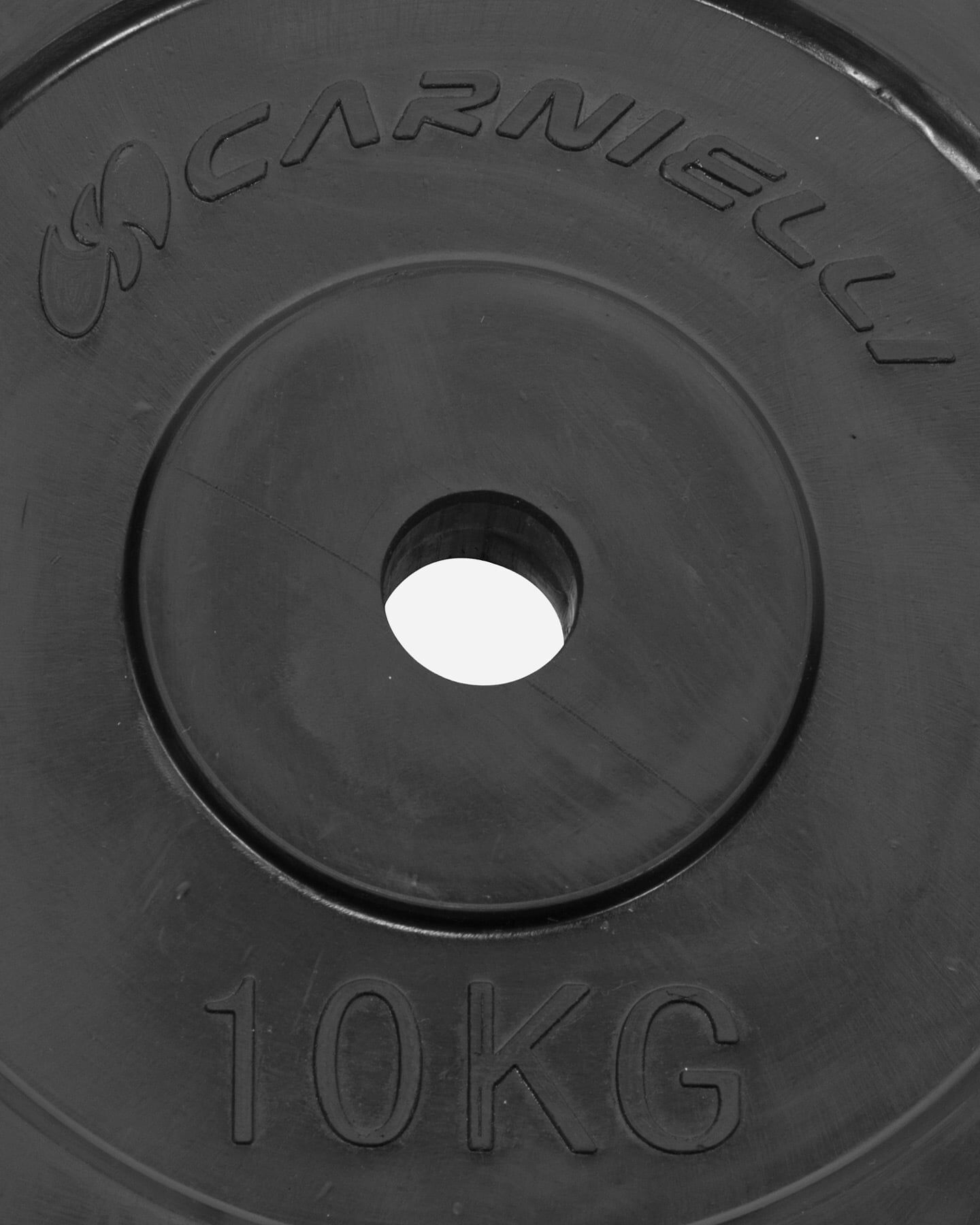 Carnielli Disco Gommato 10 Kg - Disco Ghisa - Nero UNICA