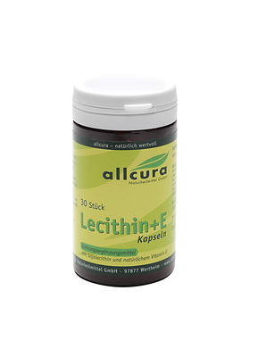 allcura Naturheilmittel GmbH LECITHIN KAPSELN+Vitamin E 1.000 mg 30 St 04672481