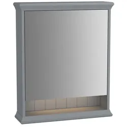 VitrA Valarte LED-Spiegelschrank 62226 63x17x76, links, beleuchtete offene Ablage, Korpus grau matt