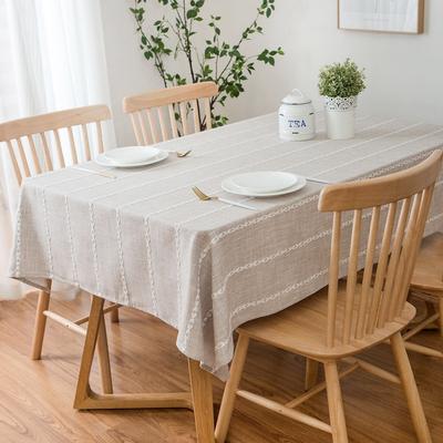 "Enova Home 54""x 78"" High Quality Rectangle Cotton and Polyester Tablecloth"