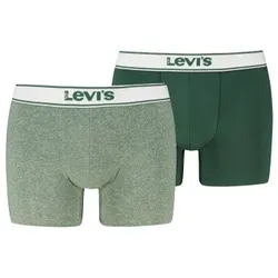 Levis 2P Base Vintage Boxer Grün Baumwolle Small Herren