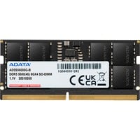 SO-DIMM 8 GB DDR5-5600 , Arbeitsspeicher schwarz, AD5S56008G-S, Premier Tray