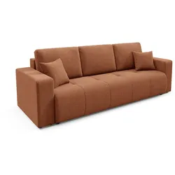 SOFA Giulia 3 Sitzplätze Terrakotta