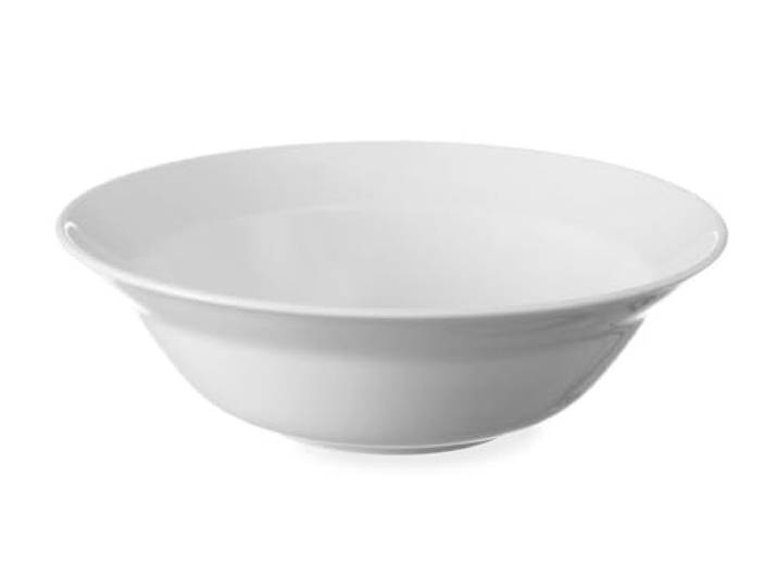 HENDI Saladeschaal, versterkte randen, stootvast, slijtvast, geglazuurd, slakom, saladekom, serveerschaal, ø190x(H)57mm, hotelporselein, wit