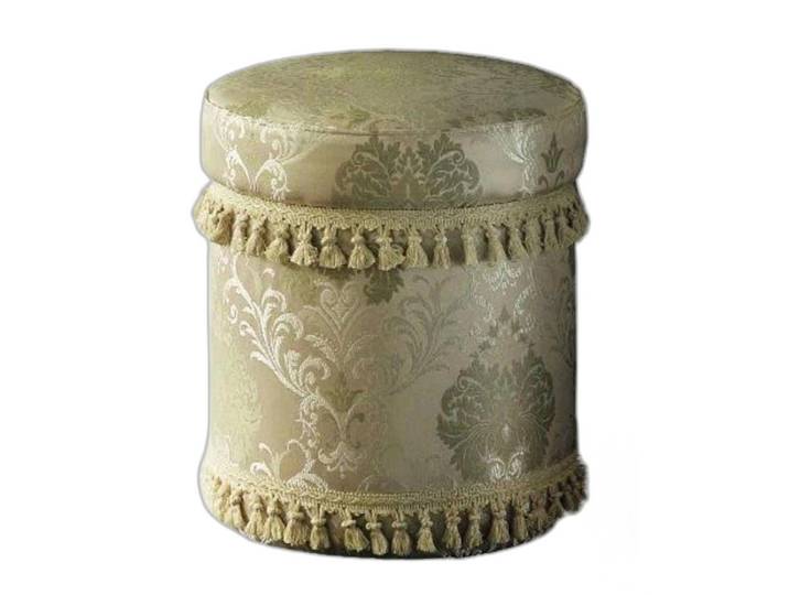 Xlmoebel Hocker Beiger Luxus Pouf aus Stoff von Arredoclassic (Hocker, 1 St., Hocker), Hergestellt in Europa