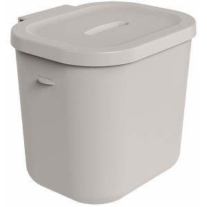 Rotho Windeleimer KAYO, 6 Liter, für Müllbeutel, cappuccino, geruchsdicht