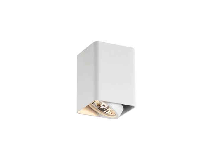 Spot en saillie design blanc GU10 70mm orientable et inclinable -