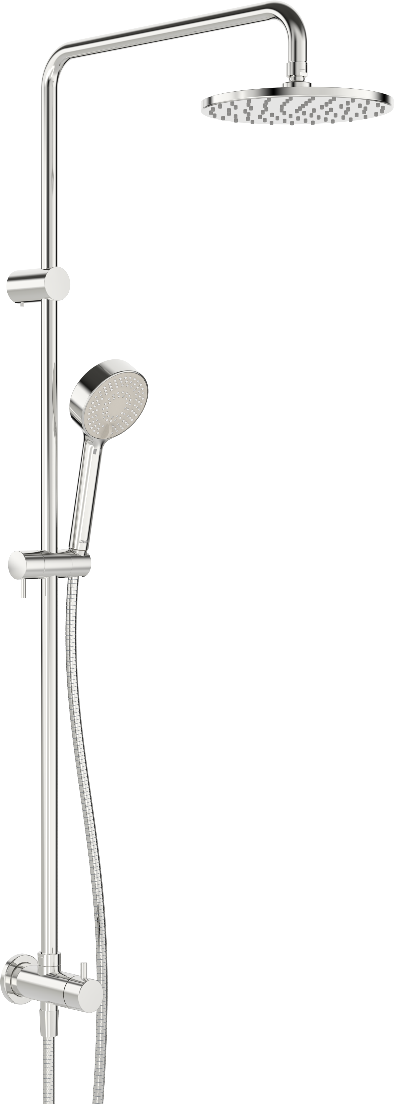 système de douche Hansa Hansaviva 44190200 chromé , raccordement direct au coude de raccordement mural