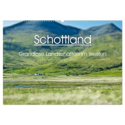 Schottland - grandiose Landschaften im Westen (Wandkalender 2027 DIN A2 quer), CALVENDO Monatskalender