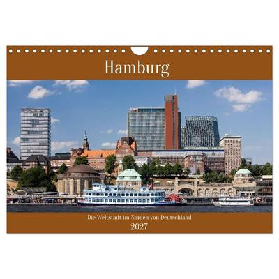 Hamburg, die Weltstadt im Norden von Deutschland (Wandkalender 2027 DIN A4 quer), CALVENDO Monatskalender