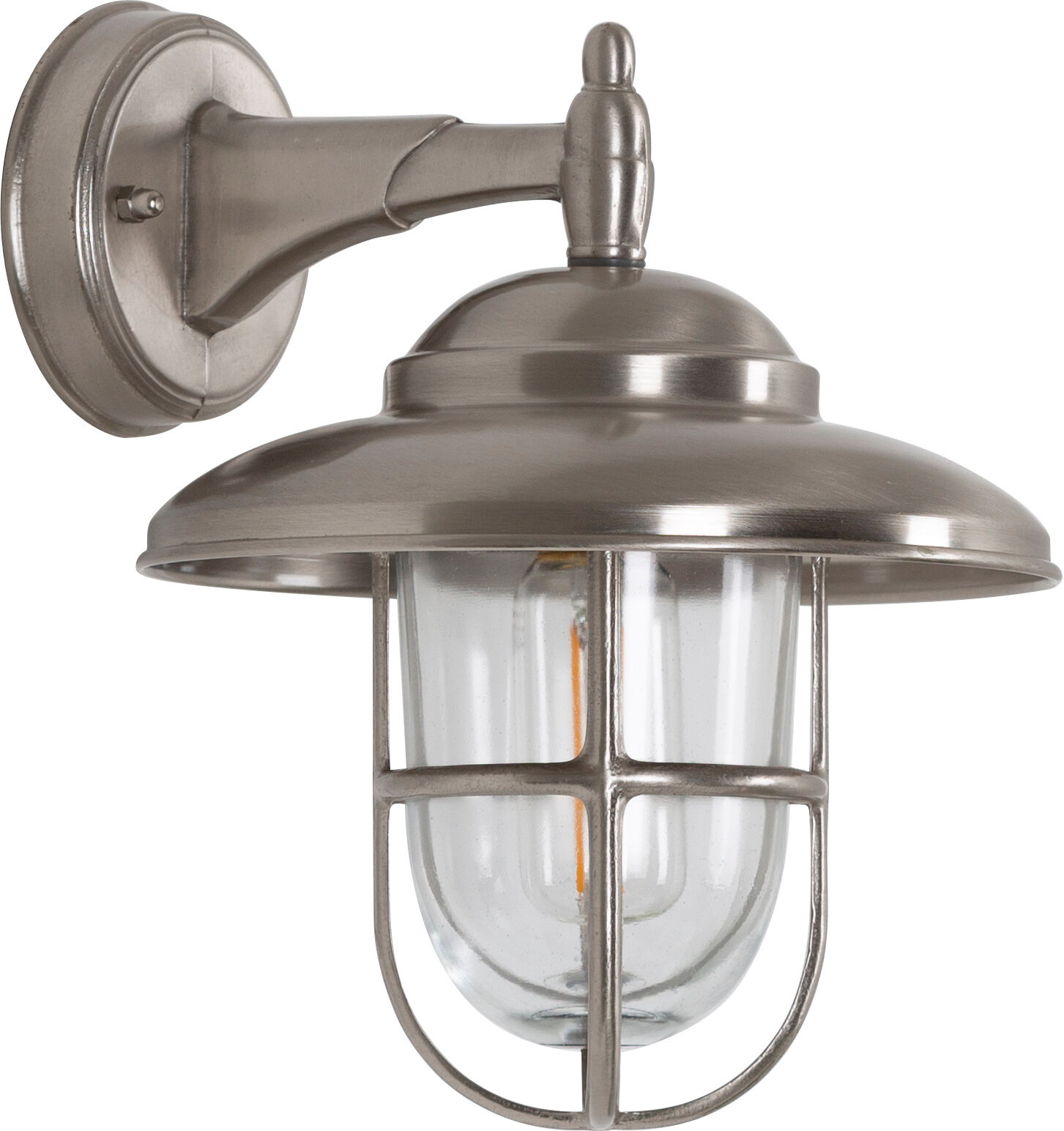 KS Verlichting Monte Muurlamp Nikkel