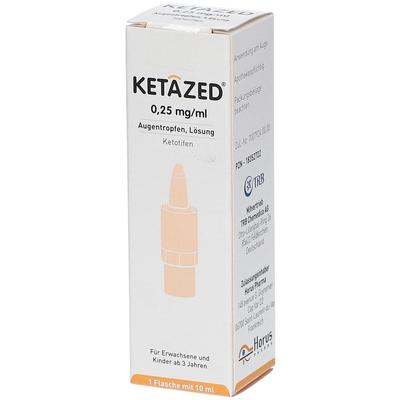 Ketazed 0,25 mg/ml Augentro.Lsg.unkonserviert 1x10 ml Augentropfen