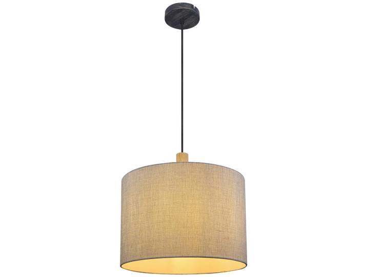 Globo Hängeleuchte Roger, Grau, Schwarz, Holz, Metall, 120 cm, Lampen & Leuchten, Innenbeleuchtung, Hängeleuchten, Pendelleuchten