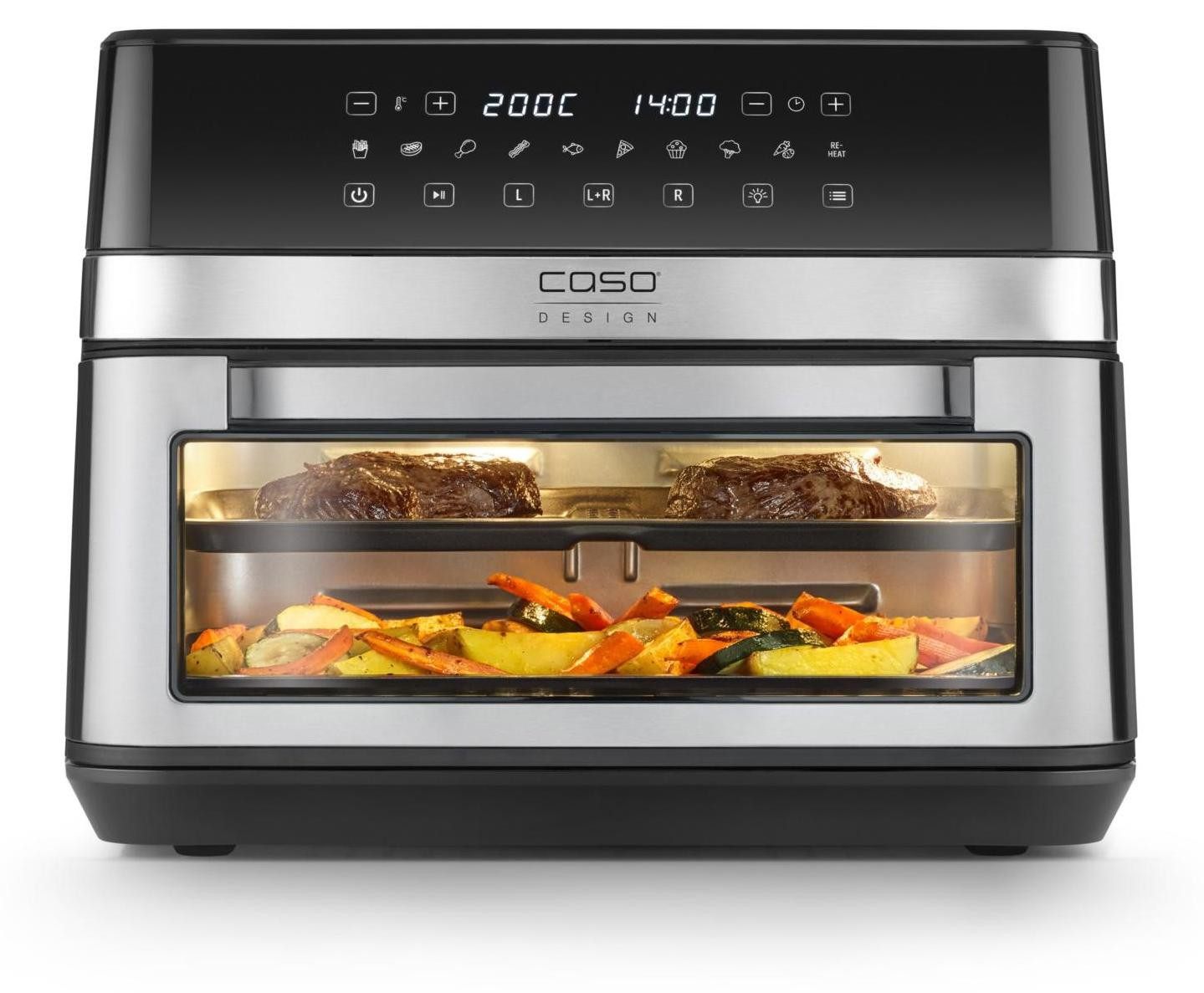 Caso AirFry Duo Chef Dubbele heteluchtfriteuse 14 liter