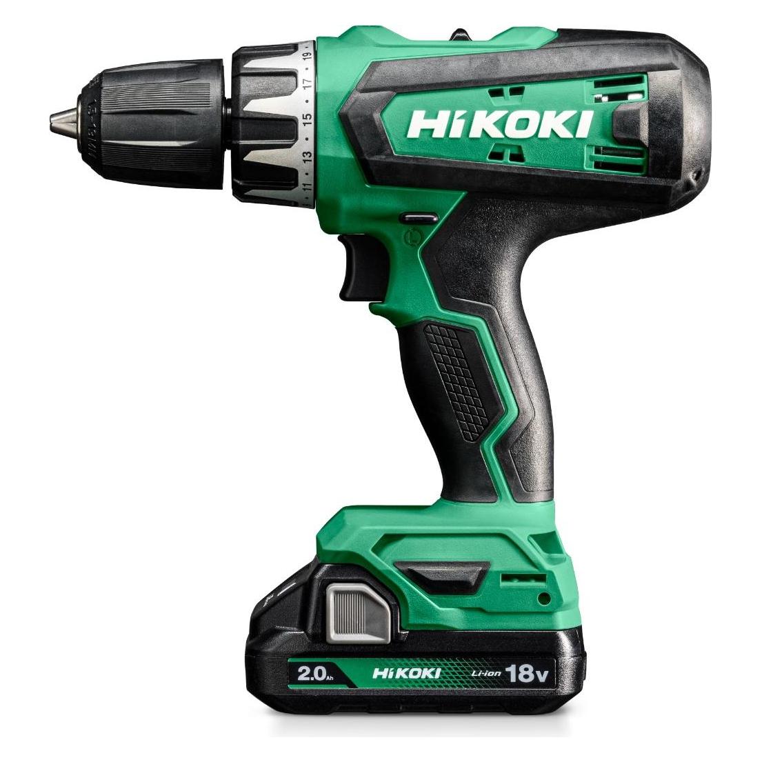 Hikoki HAMMER DRILL 18V 55Nm 2x2.0Ah DV18DFWQZ (Bohrschrauber, Schlagbohrmaschine, Schlagbohrschrauber) (DV18DF WQZ)