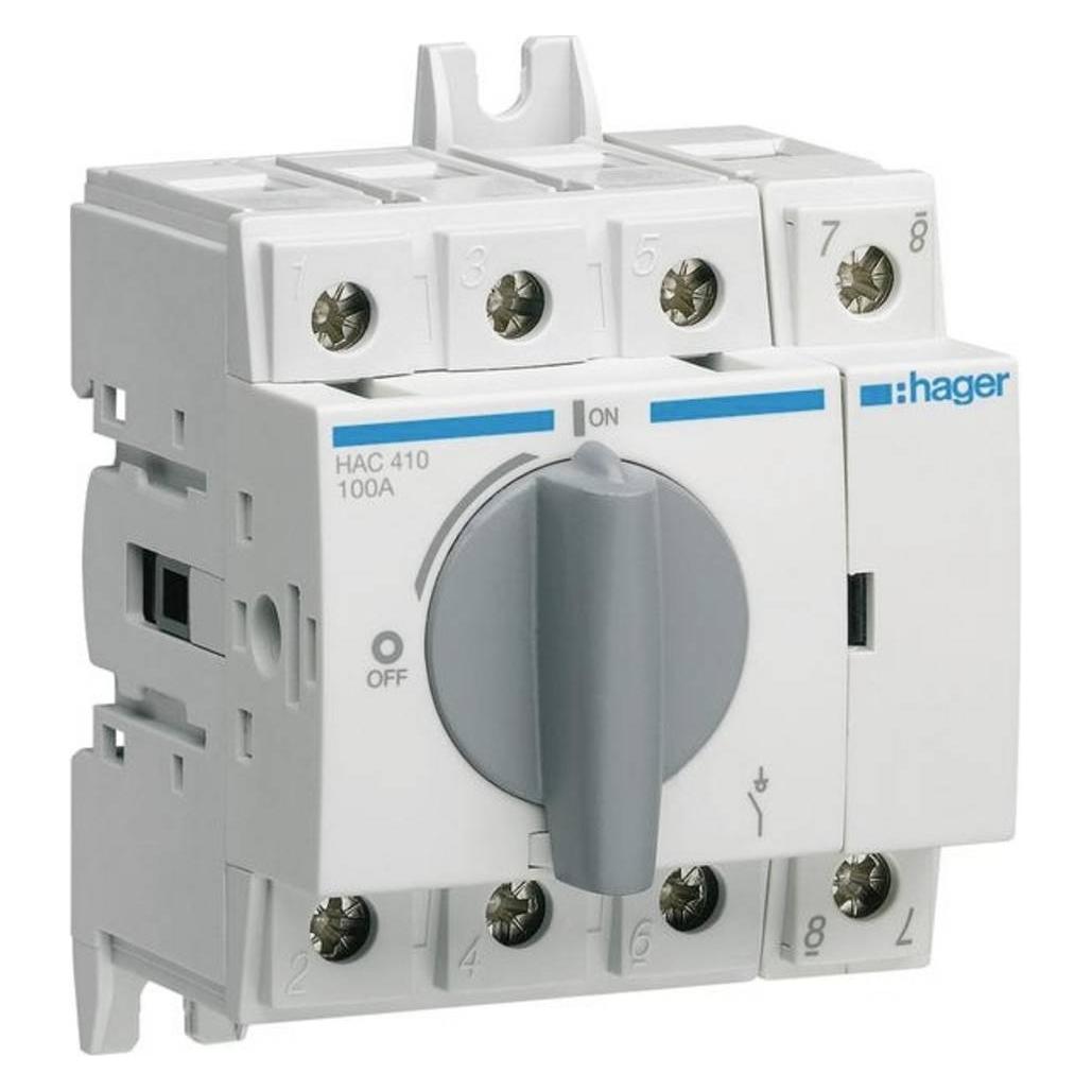 Hager Rozłącznik izolacyjny 4P 100A (HAC410) (HAC410)