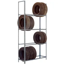 SimonRack Metallregal für Autocick -Reifen. graue Farbe 2000x1000x300 mm