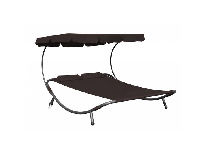 Sonnenliege 2 Personen braun