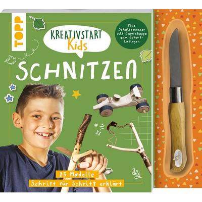 Kreativstart Kids Schnitzen. Anleitungsbuch und Material, Gebundene Ausgabe von Markus Stickling,Sascha Kempter, Frechverlag GmbH, 978-3-7358-9246-1