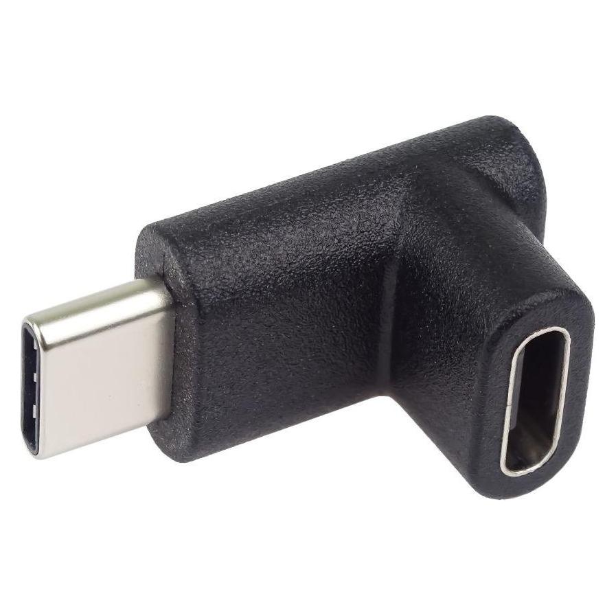 PremiumCord Adaptér USB-C na USB-C, zahnutý 90° (kur31-34)