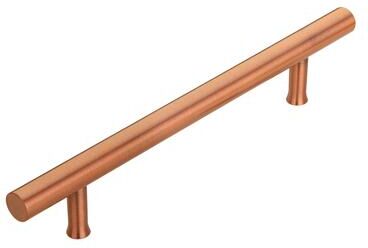 Akicon 5 Inch Hole Center Copper Kitchen Cabinet Handles 100% Solid Brass Drawer Pulls (5-PACK)