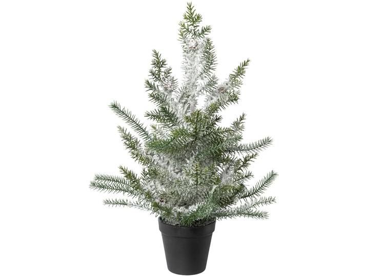 Künstlicher Weihnachtsbaum CREATIV DECO Weihnachtsdeko, künstlicher Christbaum, Tannenbaum , grün, H:50cm, Kunststoff, Weihnachtsbäume, Künstlicher Weihnachtsbaum, Im Topf; Beschneite Optik