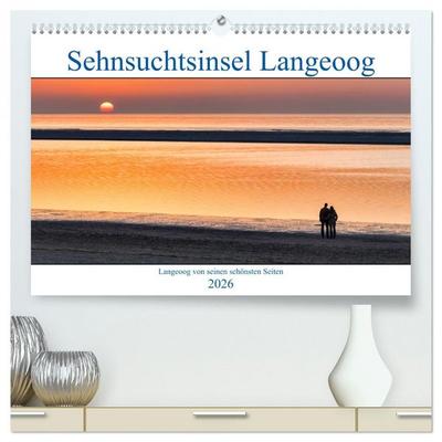 Sehnsuchtinsel Langeoog (hochwertiger Premium Wandkalender 2026 DIN A2 quer), Kunstdruck in Hochglanz