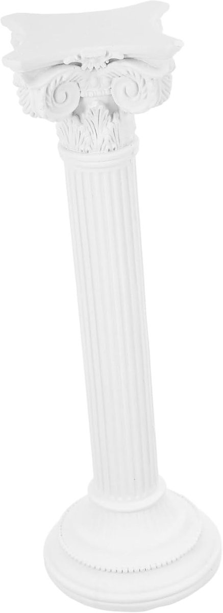 Romeinse Pilaar Decoratie - Hars Standbeeld - Desktop Ornament - Elegant Scandinavisch Design - Hoogte: 25 cm