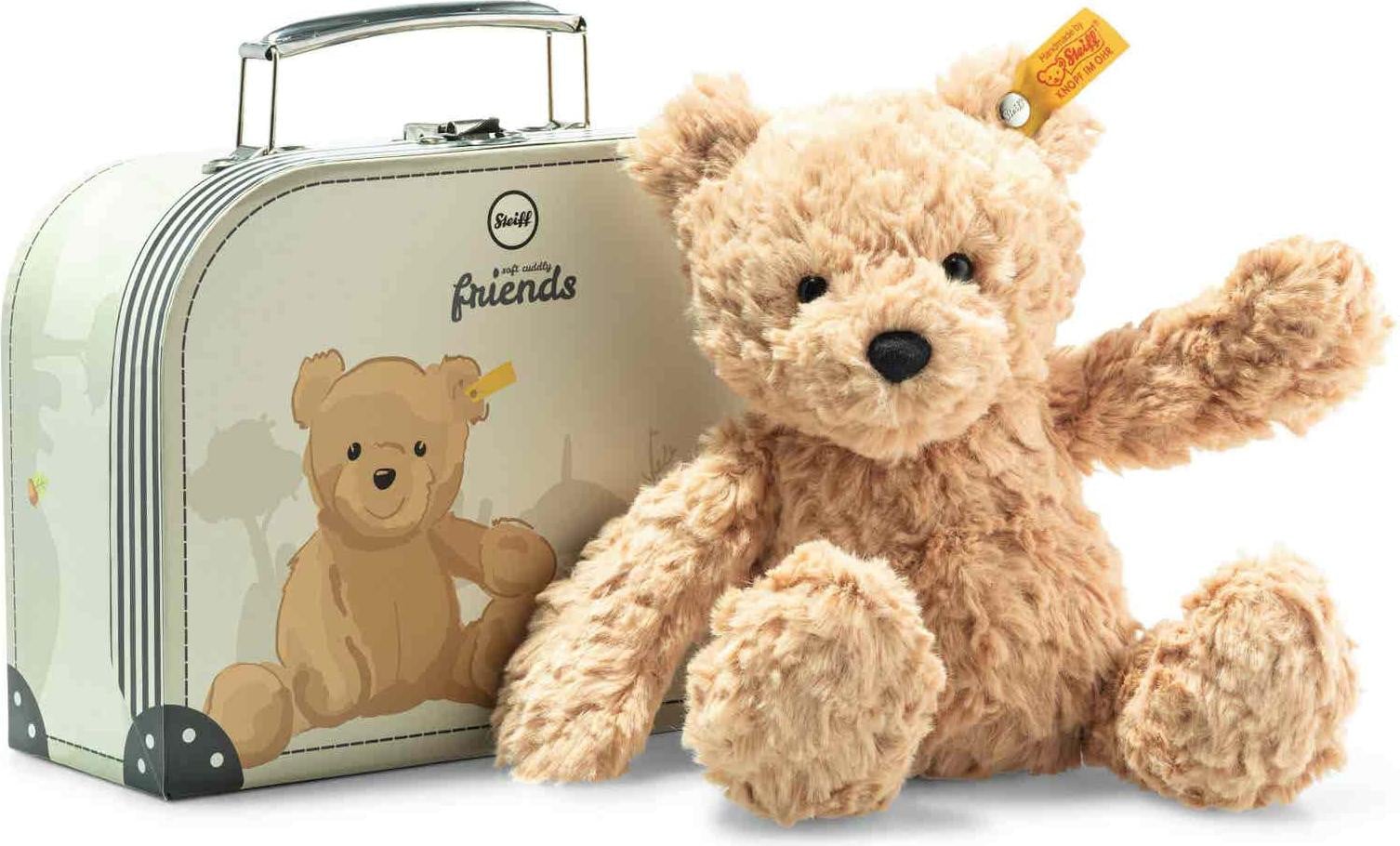 Steiff Teddybeer Jimmy in koffer, 25 cm