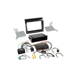 Radioblende 2-DIN mit Fach mit Radioanschlusskit Lenkradfernbedienung / Infod...