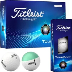 Titleist Tour Soft Golfball 12er Packung weiss