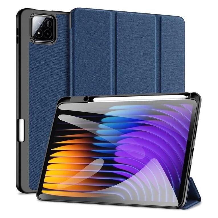 Dux Ducis Book case Xiaomi Redmi Pad 7/7 Pro Domo Series Tri-fold Stand PU Leather Tablet Cover Blue (Xiaomi Pad 7, Xiaomi Pad 7 Pro) (DUX DUCIS)