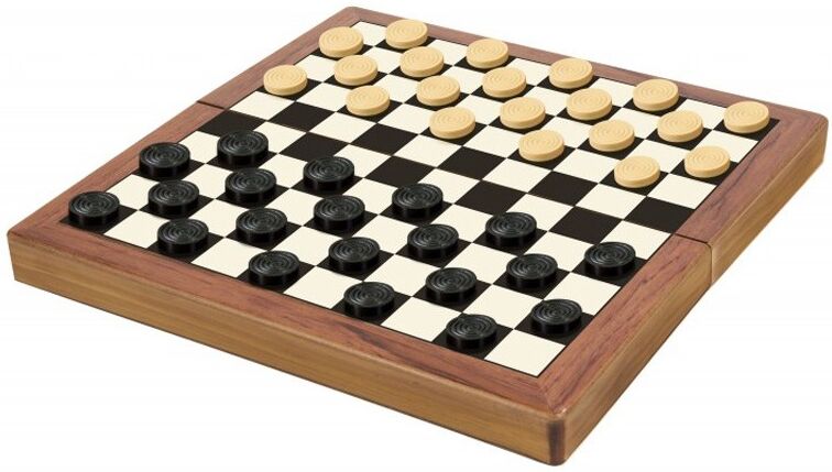 Jeu de Dames Bois Pliable Deluxe - Ambassador
