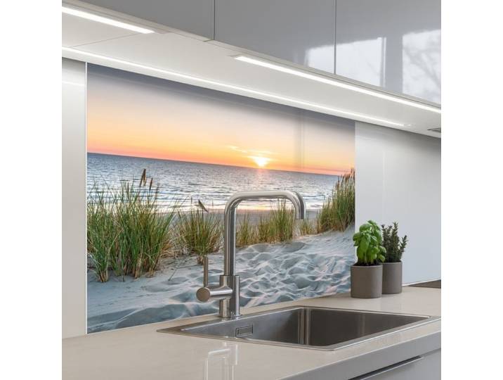 KitchenYeah crédence de cuisine Soleil Nature et Plage 100x80cm