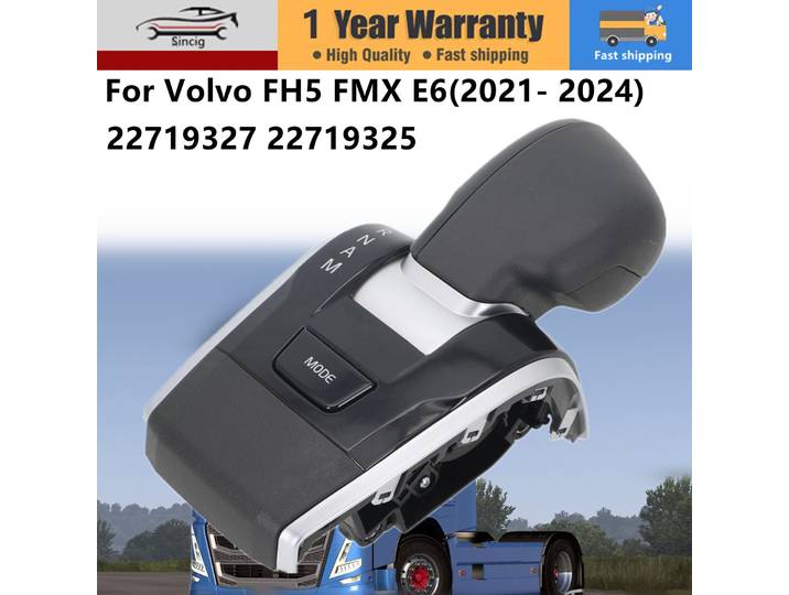 Levier de commande de boîte de vitesses, pommeau de levier de vitesses pour Volvo FH5 FMX E6 2021-2024 22719327 22719325