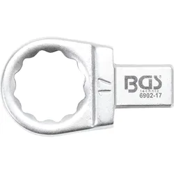 BGS Einsteck-Ringschlüssel 17 mm Aufnahme 9 x 12 mm - 6902-17