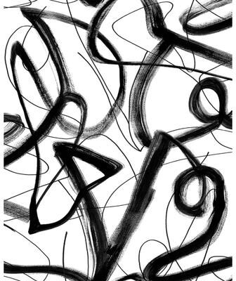 Harry & Grace Graphic Linework Peel and Stick Wallpaper - 20.5 in. W x 18 ft. L Roll