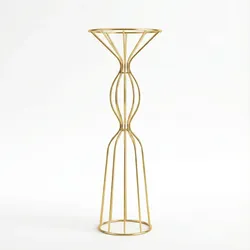 LAYBA Blumengestell Edelstahl Gold 60cm Blumenständer für Event Deko