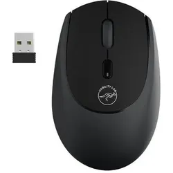 Mobility Lab Maus – 2x Bluetooth + 2,4-GHz-USB-Empfänger – – POP GUM – Schwarz (Kabellos), Maus, Schwarz